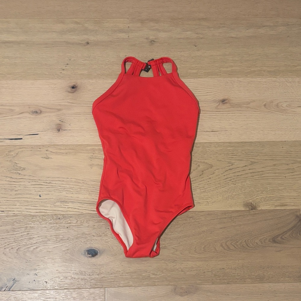 Jo And Jax red leotard youth large Perfect condition